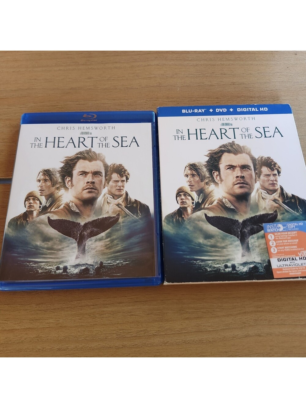 In the Heart of the Sea (Blu-ray + DVD) slipcase Like New Disc